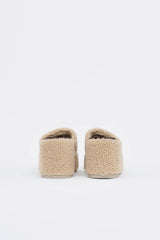 Gucci Shearling GG Wedge Slide