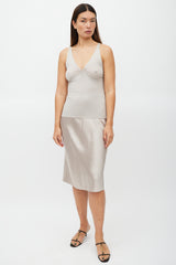 Gucci Beige Wool Hardware Tank & Cardigan Set