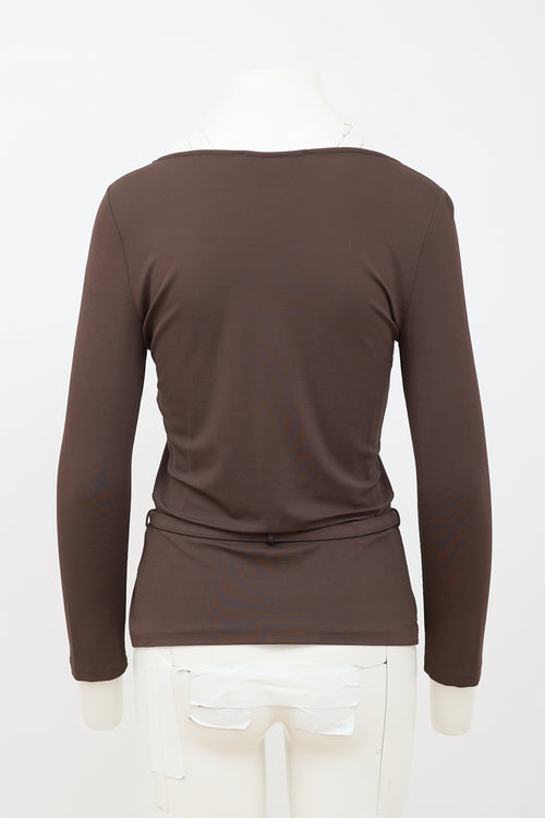 Gucci 2006 Jersey Pleated Top