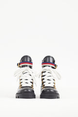 Gucci Black & Multicolour Leather Sylvie Ankle Boot