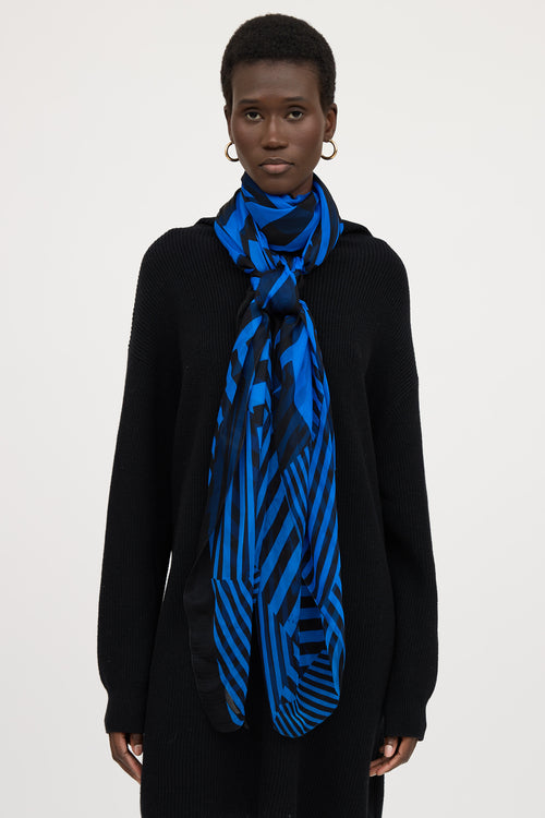 Gucci Silk Striped Scarf