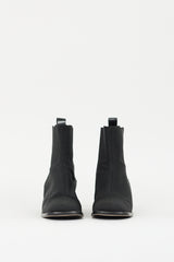 Gucci Black Canvas Chelsea Ankle Boot