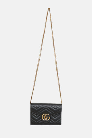 Gucci Marmont Matelassé Wallet On Chain Bag
