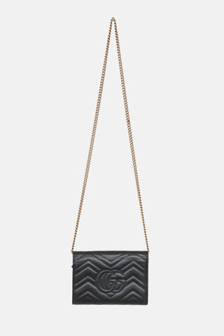Gucci Marmont Matelassé Wallet On Chain Bag