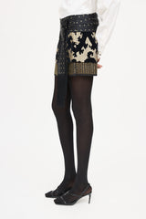 Gucci Layered Brocade Mini Skirt