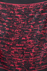 Gucci Black & Fuchsia Printed Silk Scarf