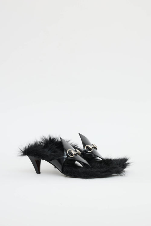 Gucci Fur Mariame Sandal