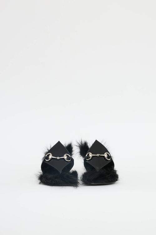 Gucci Fur Mariame Sandal