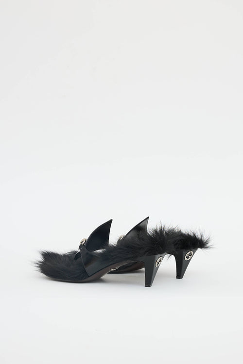 Gucci Fur Mariame Sandal