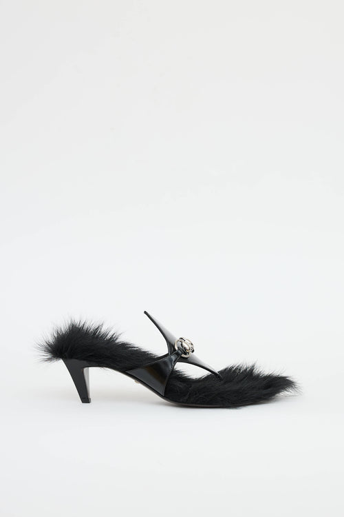 Gucci Fur Mariame Sandal
