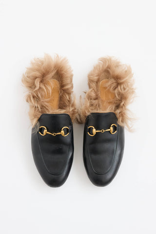 Gucci Princetown Fur Mule