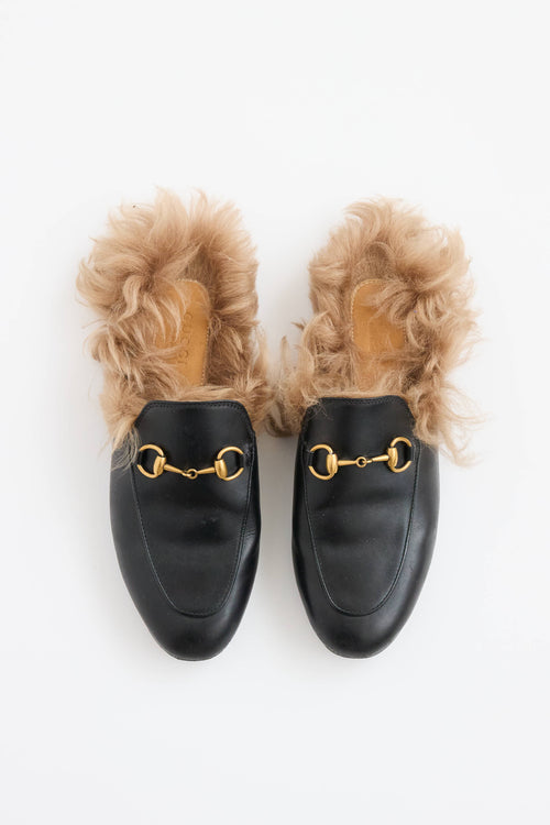 Gucci Princetown Fur Mule