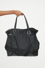 Gucci Black GG Canvas Full Moon Tote Bag