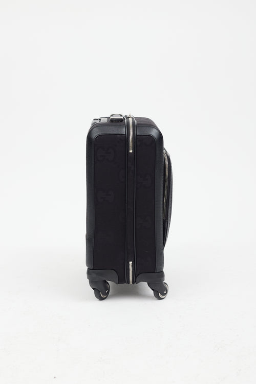 Gucci Black GG Monogram Canvas Carry-On Suitcase