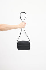 Gucci Black GG Rubber Effect Leather Crossbody Bag