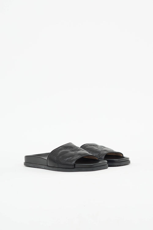Gucci Quilted Jumbo GG Slide