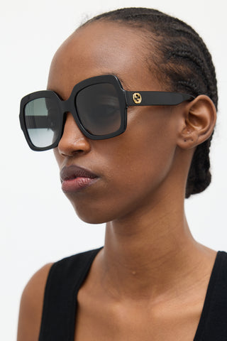 Gucci Black GG0036SN Square Sunglasses