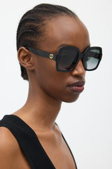 Black GG0036SN Square Sunglasses