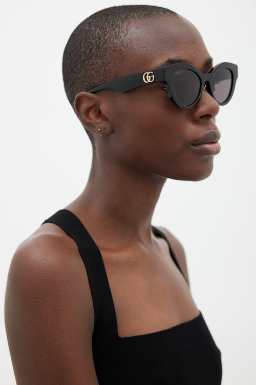 Gucci Black GG0957S Tapered Sunglasses
