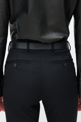 Gucci Black & Gold Leather Marmont Belt