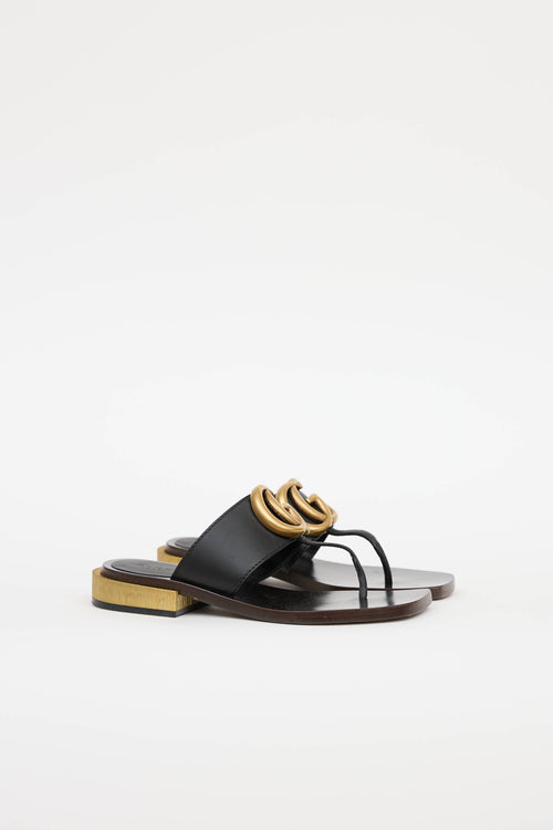 Gucci GG Marmont T-Strap Sandal