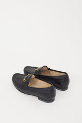 Gucci Black & Gold Shearling Loafer