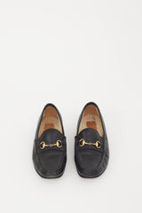Gucci Black & Gold Shearling Loafer