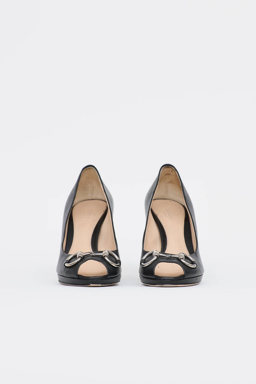 Gucci Hollywood Peep Toe Pump
