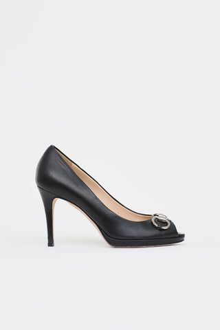 Gucci Hollywood Peep Toe Pump