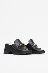 Gucci Horsebit Peep Toe Mule