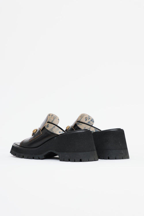 Gucci Horsebit Peep Toe Mule