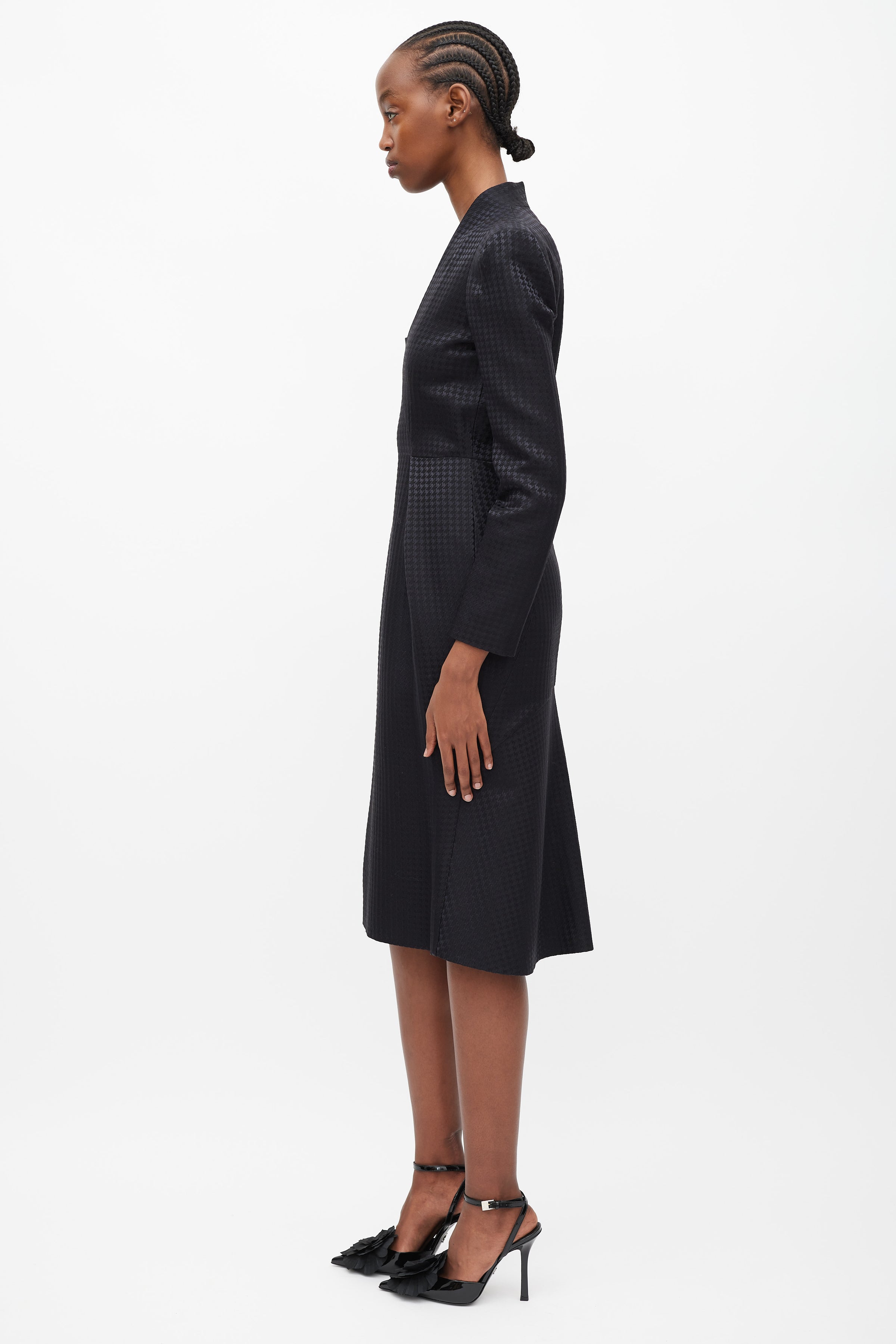 black houndstooth dress Houndstooth and Nail Dress in Check Mate, Size 1X
