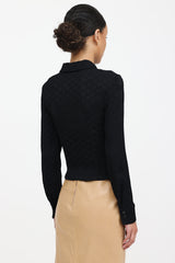 GucciC. 1990s Leather Pencil Skirt