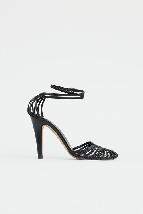 GucciKey Hole Strappy Pump