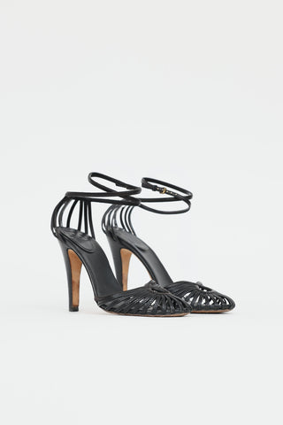 GucciKey Hole Strappy Pump