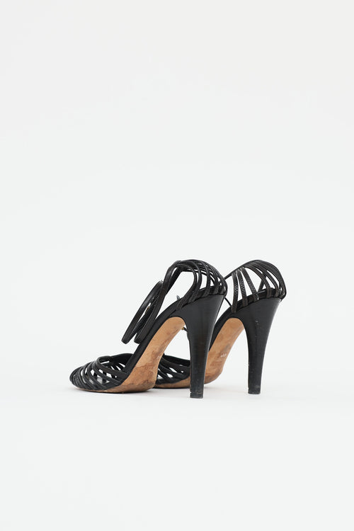 GucciKey Hole Strappy Pump