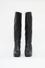 Gucci Leather Wedge Boot