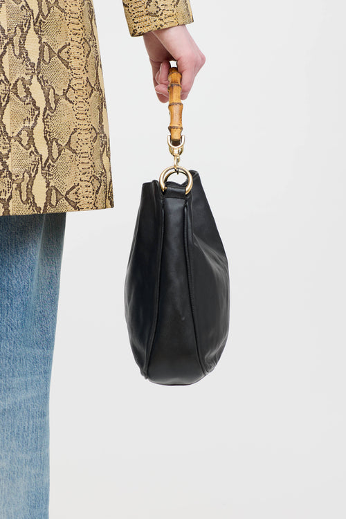 Gucci Leather Bamboo Shoulder Bag