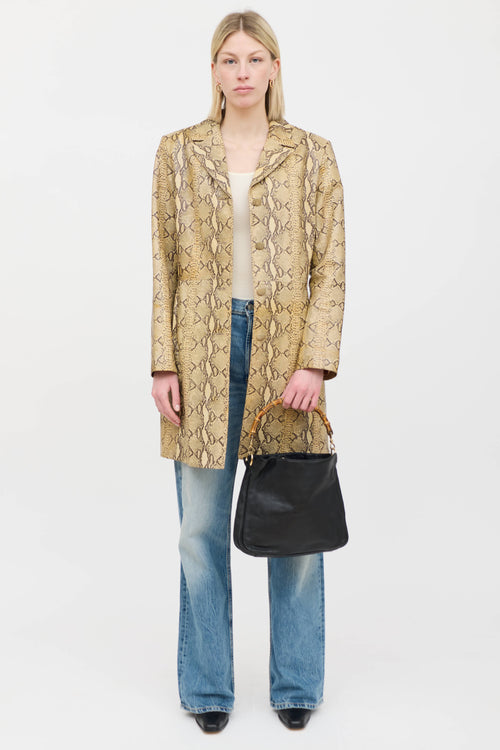 Gucci Leather Bamboo Shoulder Bag