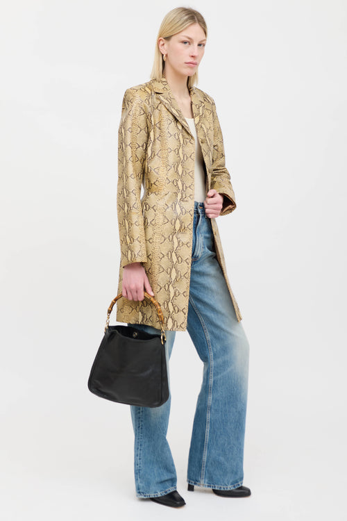 Gucci Leather Bamboo Shoulder Bag