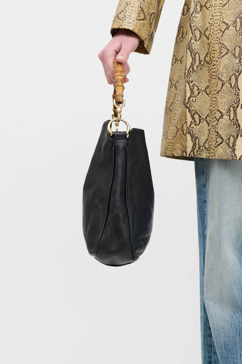 Gucci Leather Bamboo Shoulder Bag