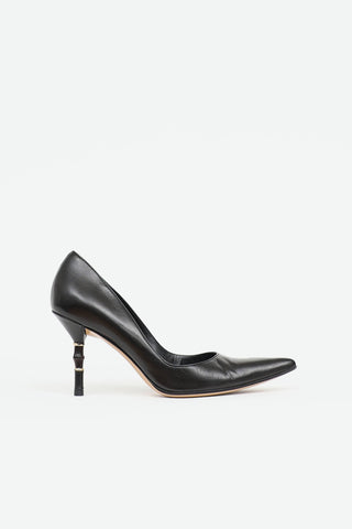 Gucci Malibu Bamboo Heel Pump