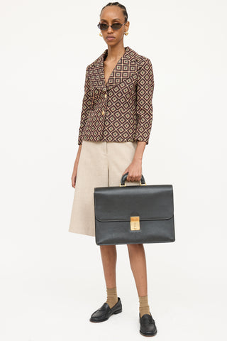 Gucci Vintage Combination Lock Brief Case