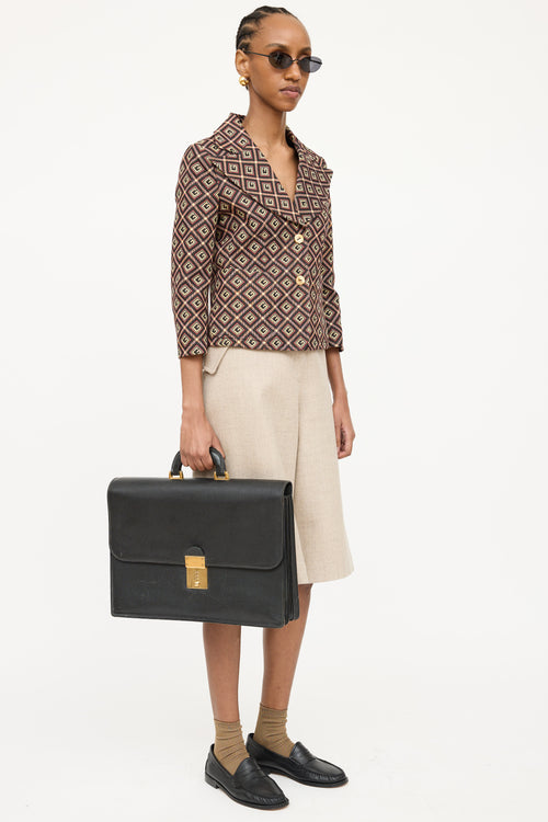 Gucci Vintage Combination Lock Brief Case