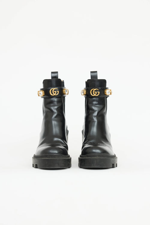 Gucci Crystal Combat Boot