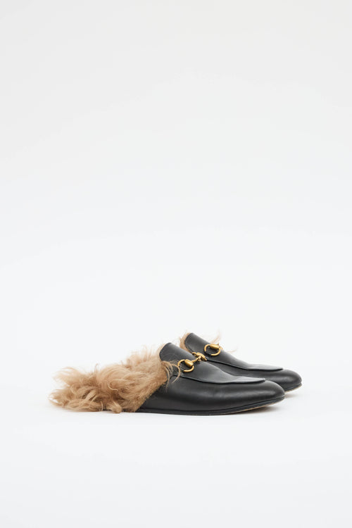 Gucci Princetown Fur Mule