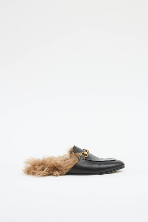 Gucci Princetown Fur Mule