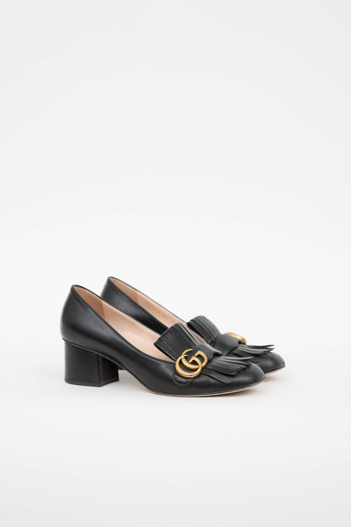 Gucci Marmont Fringe GG Heel