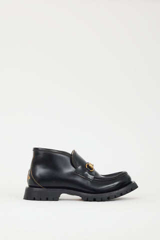 Gucci Black Leather Sylke Boot