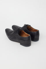 Gucci Black Leather Brogue Oxford